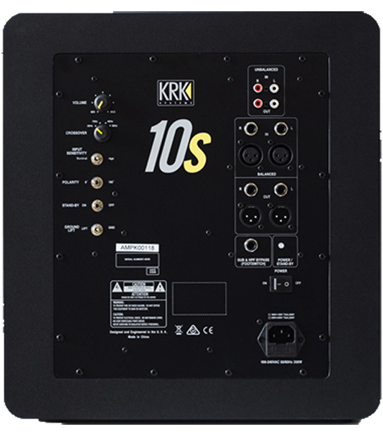 KRK 10S 10" Powered Studio Subwoofer w/ 10" glass aramid composite woofer - Image 2