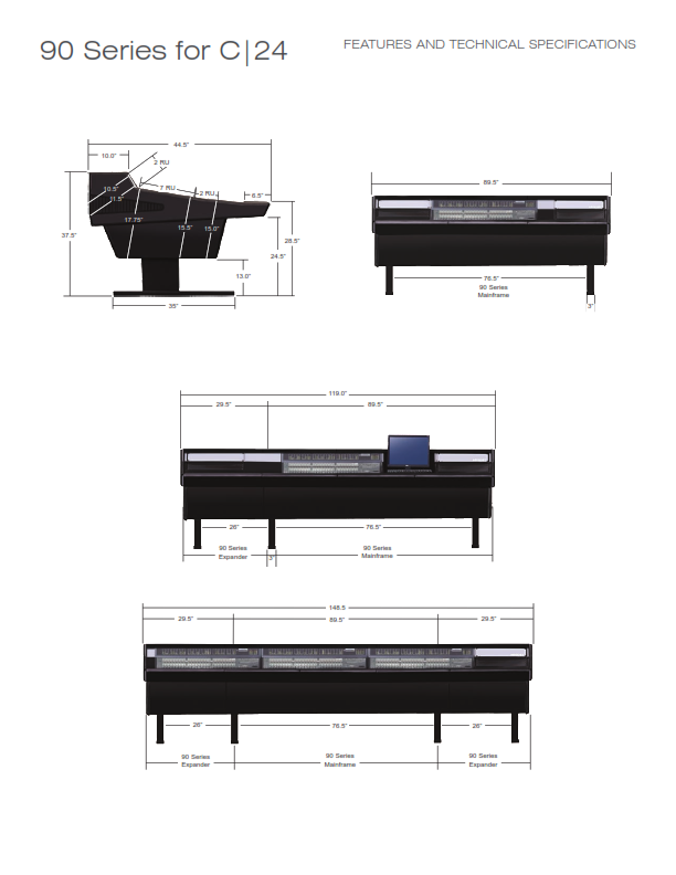 Argosy 70 Series for Digidesign C|24 Console 70-NC24-R-B-B - Image 5