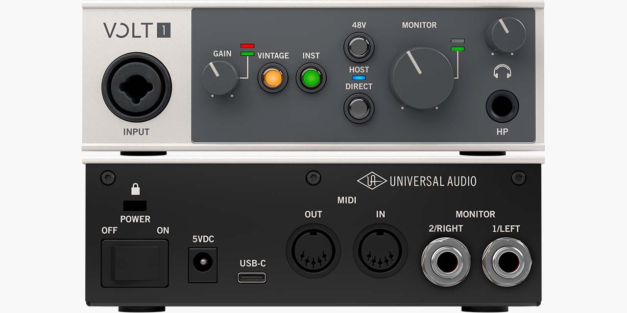 Universal Audio Volt 1 Universal Audio Volt 1 1-in/2-out USB 2.0 Audio Interface - The Urban  Recording Company