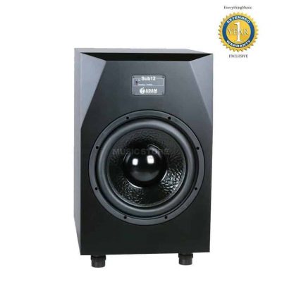 Adam Audio Sub12 300W 12" Powered Studio Subwoofer Black with 1 Year Free Extended Warranty